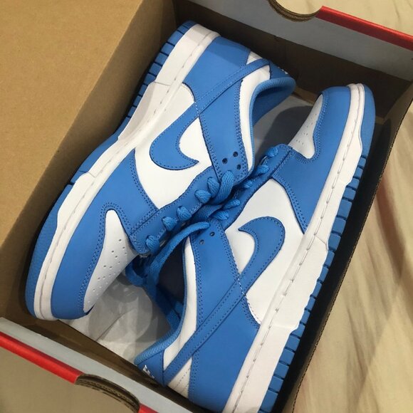 Nike Dunk Low "University Blue" trendy sneakers men's size - Picture 1 of 5
